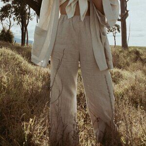 Kepola Havasu Wide Leg Linen Trouser